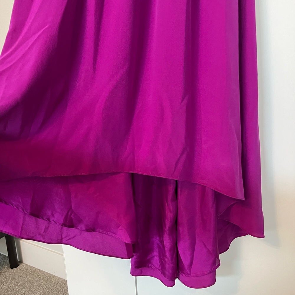 Tibi Matte Silk Color Block Black & Purple Open B… - image 7